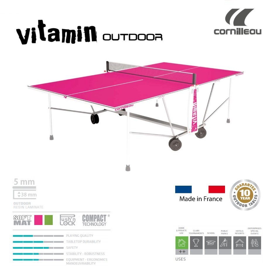 cornilleau vitamin outdoor table tennis banner