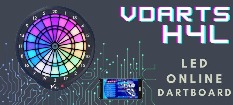 vdarts h4l electronic online dartboard